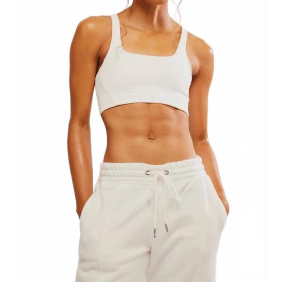 NEW FREE PEOPLE never better square neck bra in white - Picture 1 of 5